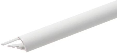 Profil krawędziowy owalny aluminium anoda CEZAR 8mm 1m Srebrny