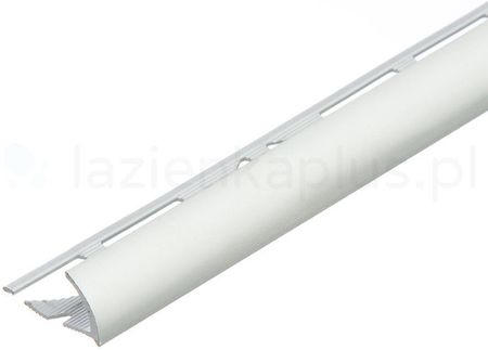 Profil krawędziowy owalny aluminium anoda CEZAR 10mm 2,5m Srebrny