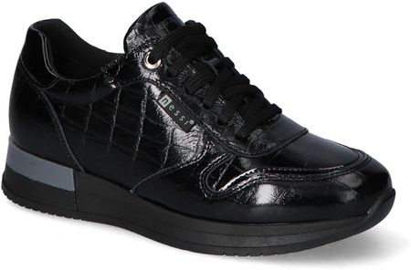 Sneakersy Nessi 20771/M Czarne coco lakier