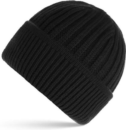 Męska czapka zimowa czarna czapka typu beanie Paolo Peruzzi