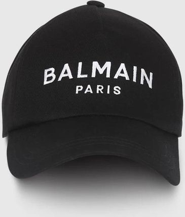 BALMAIN Czarna czapka z logo