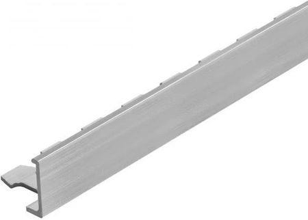 Profil narożny zakończeniowy do glazury do łuków aluminium naturalne CEZAR 12,5mm 2,5m Srebrny