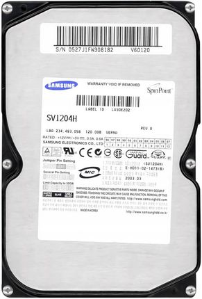 Samsung SpinPoint V60 120GB (SV1204H)