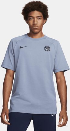 Męska Koszulka Piłkarska Z Krótkim Rękawem Nike Inter Mediolan Travel Niebieski