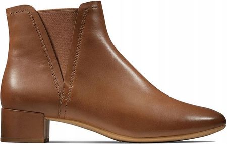 Botki Clarks Orabella Ruby brązowe skórzane 35,5