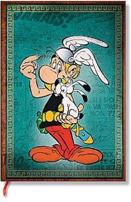 2026 Asterix & Obelix (The Adventures Of Asterix) Mini 12-month Horizontal Hardcover Flexi Dayplanner 2026 (Elastic Band Closure) : Paperblanks