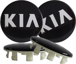 Zdjęcie Dekielki Emblematy Czarne KIA 58 mm Zestaw 4 Szt - Jaworzno