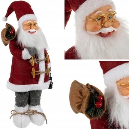 Święty Mikołaj na Święta Świąteczny Figurka Duży 60cm Ozdoba Dekoracja XXL