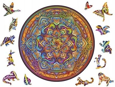 Puzzle Drewniane Mandala Doskonała Harmonia L ZABAWKA PREZENT DLA DZIECI