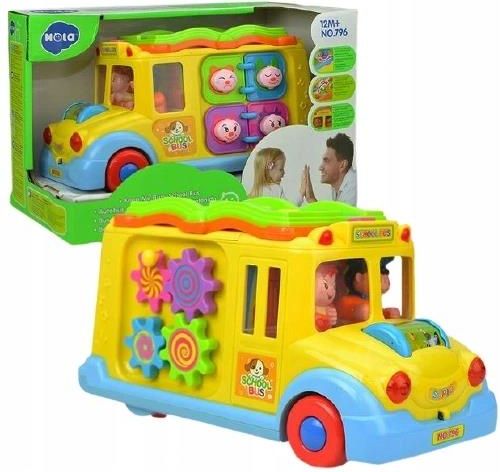 AUTOBUS INTERAKTYWNY KSIĄŻKA EDUKACYJNA SZKOLNY ZABAWKA EDUKACYJNA ...