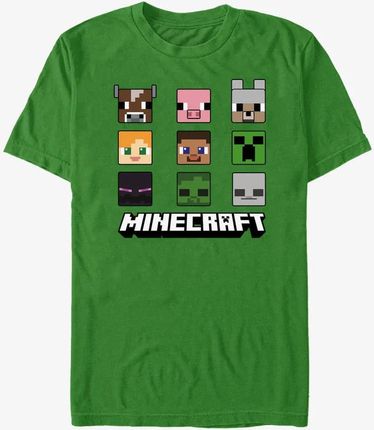 Queens Minecraft - Chibi Faces Unisex T-Shirt Kelly Green