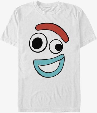 Queens Pixar Toy Story 4 - Big Face Smiling Forky Unisex T-Shirt White