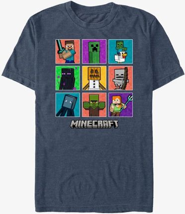 Queens Minecraft - 9 CHARACTER BOXUP Unisex T-Shirt Vintage Heather Navy