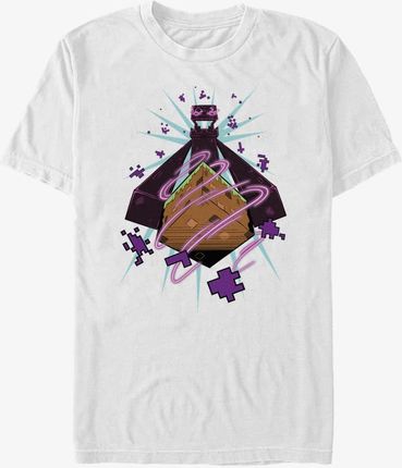 Queens Minecraft - ENDERMAN FORCED PERSPECTIVE Unisex T-Shirt White