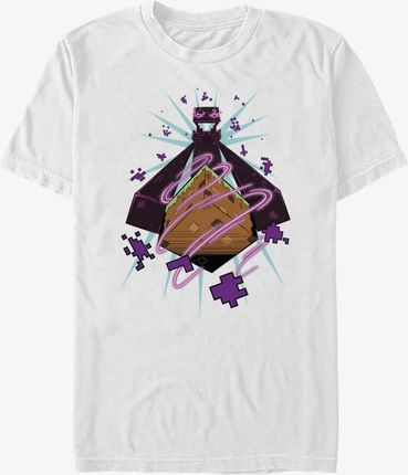 Queens Minecraft - ENDERMAN FORCED PERSPECTIVE Unisex T-Shirt White