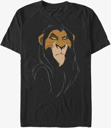 Queens Disney The Lion King - Big Face Scar Unisex T-Shirt Black