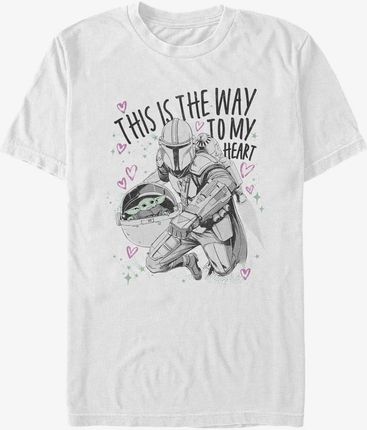 Queens Star Wars: The Mandalorian - Way to My Heart Unisex T-Shirt White