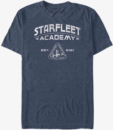 Queens Paramount Star Trek - Starfleet Academics Unisex T-Shirt Vintage Heather Navy