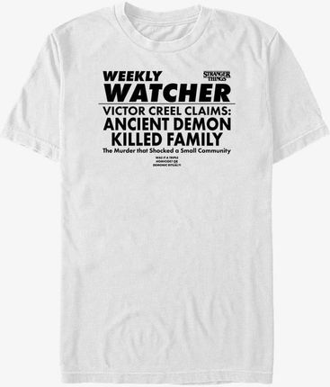 Queens Netflix Stranger Things - Weekly Watcher Men's T-Shirt White