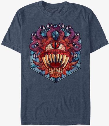 Queens Dungeons & Dragons - Eye of the Beholder Glass Unisex T-Shirt Vintage Heather Navy