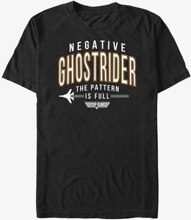 Queens Paramount Top Gun - Negative Ghostrider Unisex T-Shirt Black