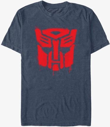 Queens Hasbro Transformers - Drippy Autobot Men's T-Shirt Vintage Heather Navy