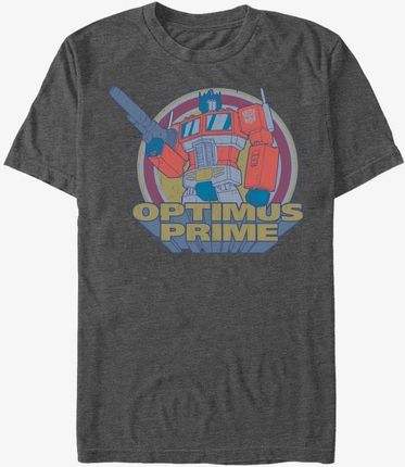 Queens Hasbro Transformers - Epic Optimus Men's T-Shirt Dark Heather Grey