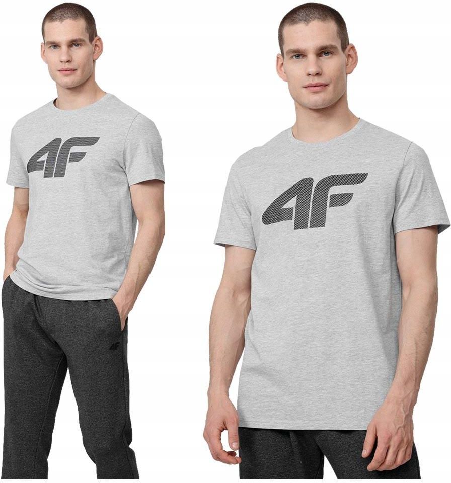 4F T-Shirt Uomo M1155 - Maglietta Basic Colore Blu, Taglia XXL