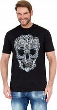 Zdjęcie Philipp Plein Czarny t-shirt ze zdobioną czaszką M - Pruszków