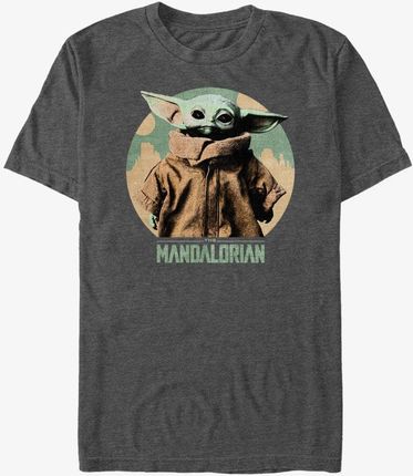 Queens Star Wars: The Mandalorian - Light Vintage Child Unisex T-Shirt Dark Heather Grey