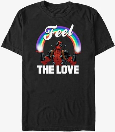 Queens Marvel Deadpool - Feel the Love Unisex T-Shirt Black