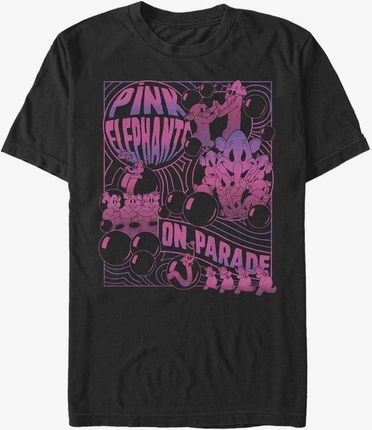 Queens Disney Classics Dumbo - Pink Elephants Unisex T-Shirt Black