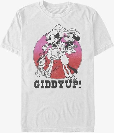 Queens Disney Classic Mickey - Giddyup Unisex T-Shirt White