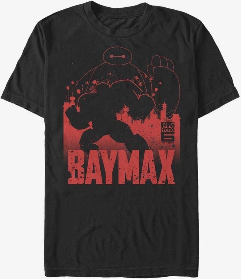 Queens Disney Big Hero 6 Series Baymax Sil Unisex T Shirt Black Ceny I Opinie Ceneo Pl