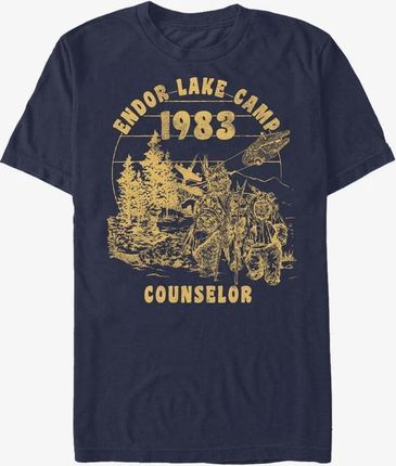 Queens Star Wars: Classic - Ewok Camper Men's T-Shirt Navy Blue