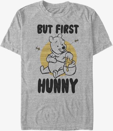 Queens Disney Winnie the Pooh - First Hunny Unisex T-Shirt Heather Grey