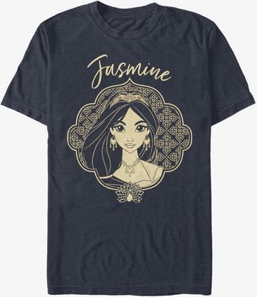 Queens Disney Aladdin Live Action - Jasmine Portrait Unisex T-Shirt Navy Blue