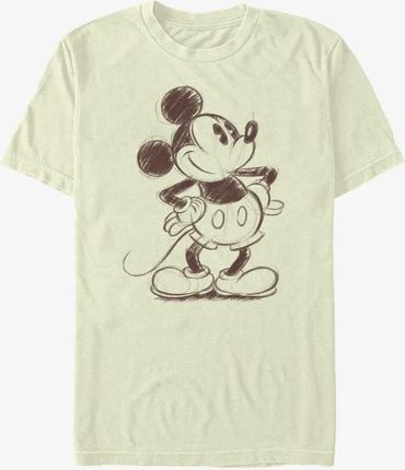 Queens Disney Mickey And Friends - Sketchy Mickey Unisex T-Shirt Natural