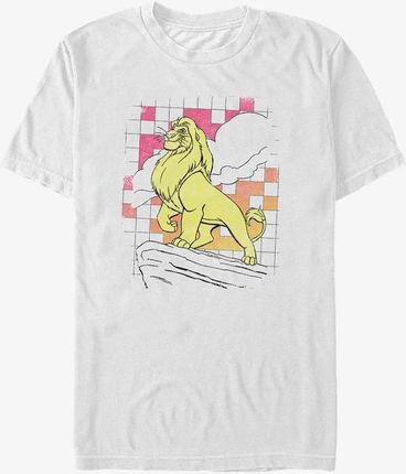 Queens Disney The Lion King - Hyper Color Pride Rock Unisex T-Shirt White