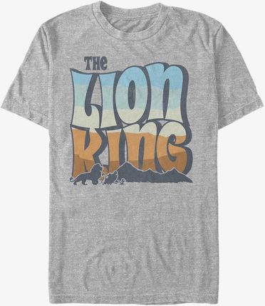 Queens Disney The Lion King - Groovy Walks Unisex T-Shirt Heather Grey
