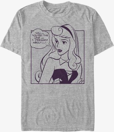 Queens Disney Sleeping Beauty - Aurora Comic Unisex T-Shirt Heather Grey