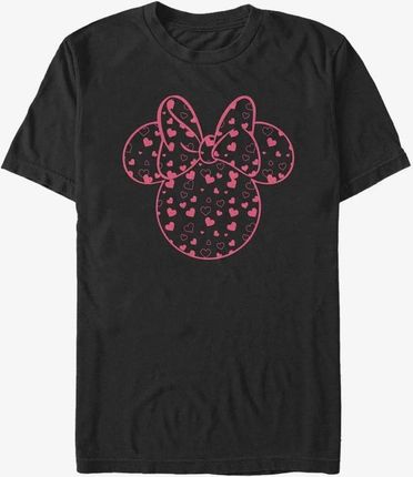 Queens Disney Classic Mickey - Minnie Hearts Fill Unisex T-Shirt Black