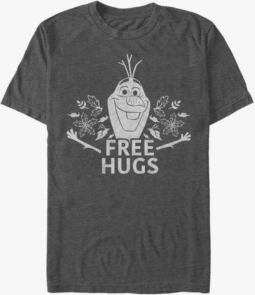 Queens Disney Frozen 2 - Free Olaf Hugs Unisex T-Shirt Dark Heather Grey