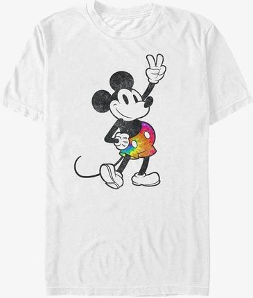 Queens Disney Classics Mickey Classic - Tie Dye Mickey Stroked Unisex T-Shirt White