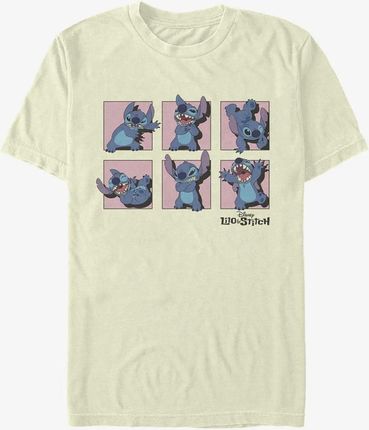 Queens Disney Lilo & Stitch - Stitch Poses Unisex T-Shirt Natural