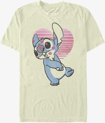 Queens Disney Classics Lilo & Stitch - Kissy Faced Unisex T-Shirt Natural