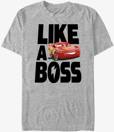 Queens Pixar Cars 3 - Boss McQueen Unisex T-Shirt Heather Grey
