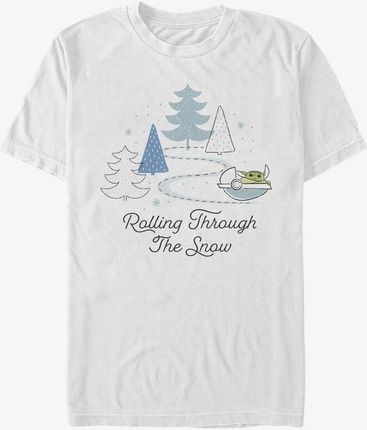 Queens Star Wars: The Mandalorian - Rolling Through the Snow Unisex T-Shirt White