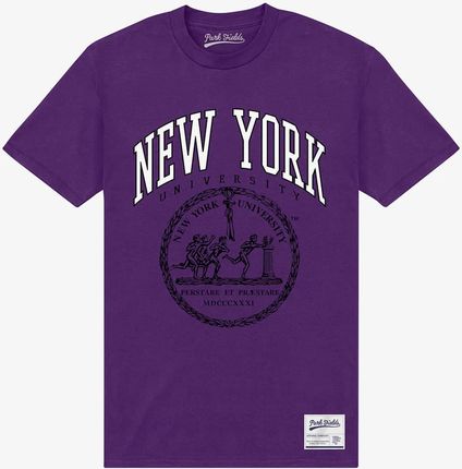 Queens Park Agencies - New York University Crest Unisex T-Shirt Purple