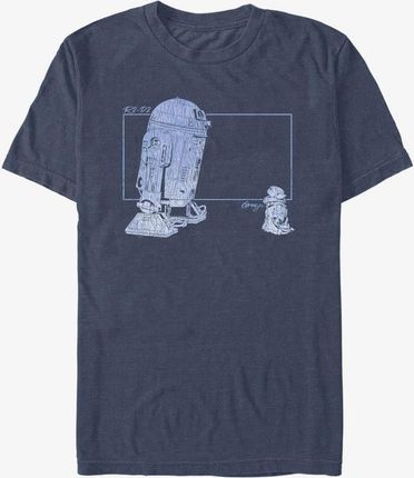 Queens Star Wars: The Mandalorian - GROGU R2 VINTAGE Unisex T-Shirt Vintage Heather Navy